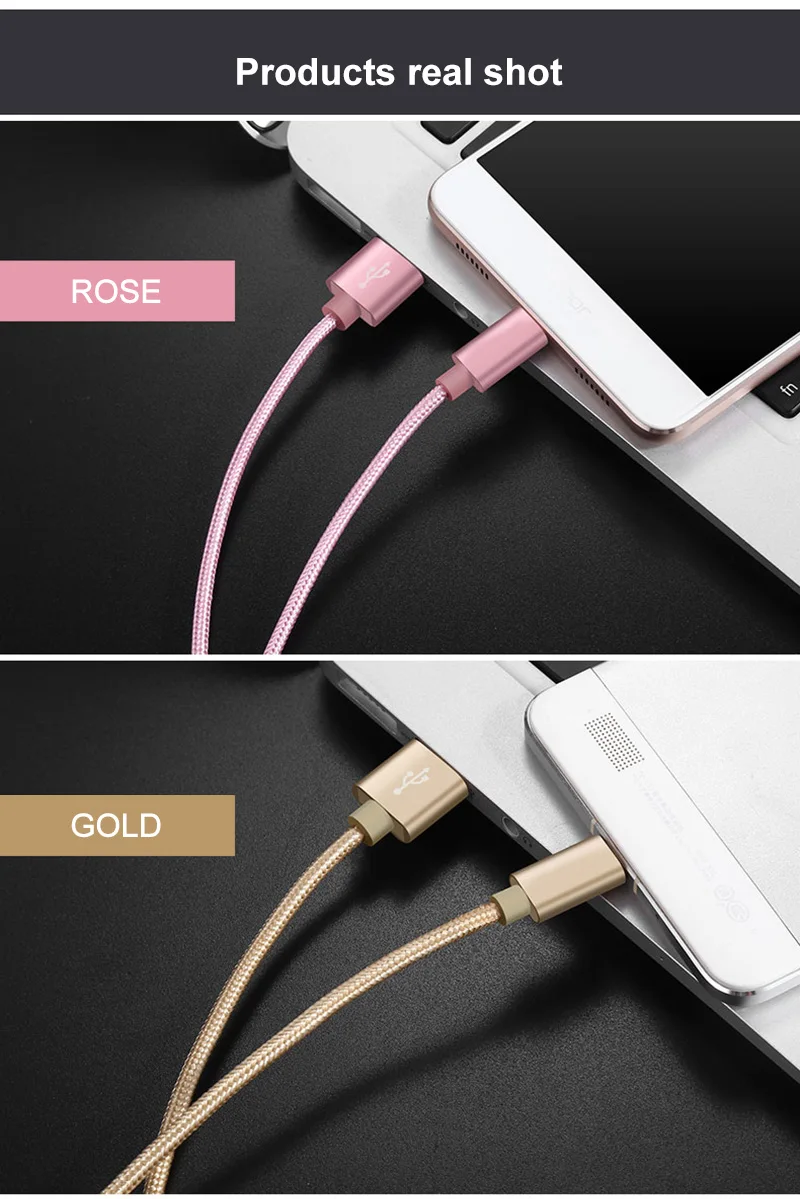 VOXLINK USB кабель с нейлоновой оплеткой для iphone x, 8 s, 7 s, быстрая зарядка, синхронизация данных, USB кабель для iphone xs max, 8, 8 Plus, 7, 6, 6 s, ipad mini