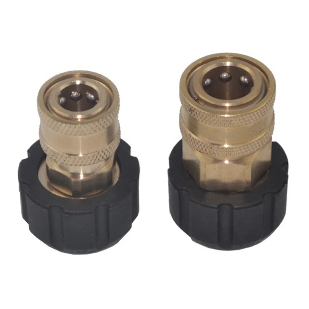 

1/4 3/8 QD Female to M22 14mm 15mm Female Connectors Adapter for Pressure Washer Thicked Fiber Car Cleaning Washing Accessories
