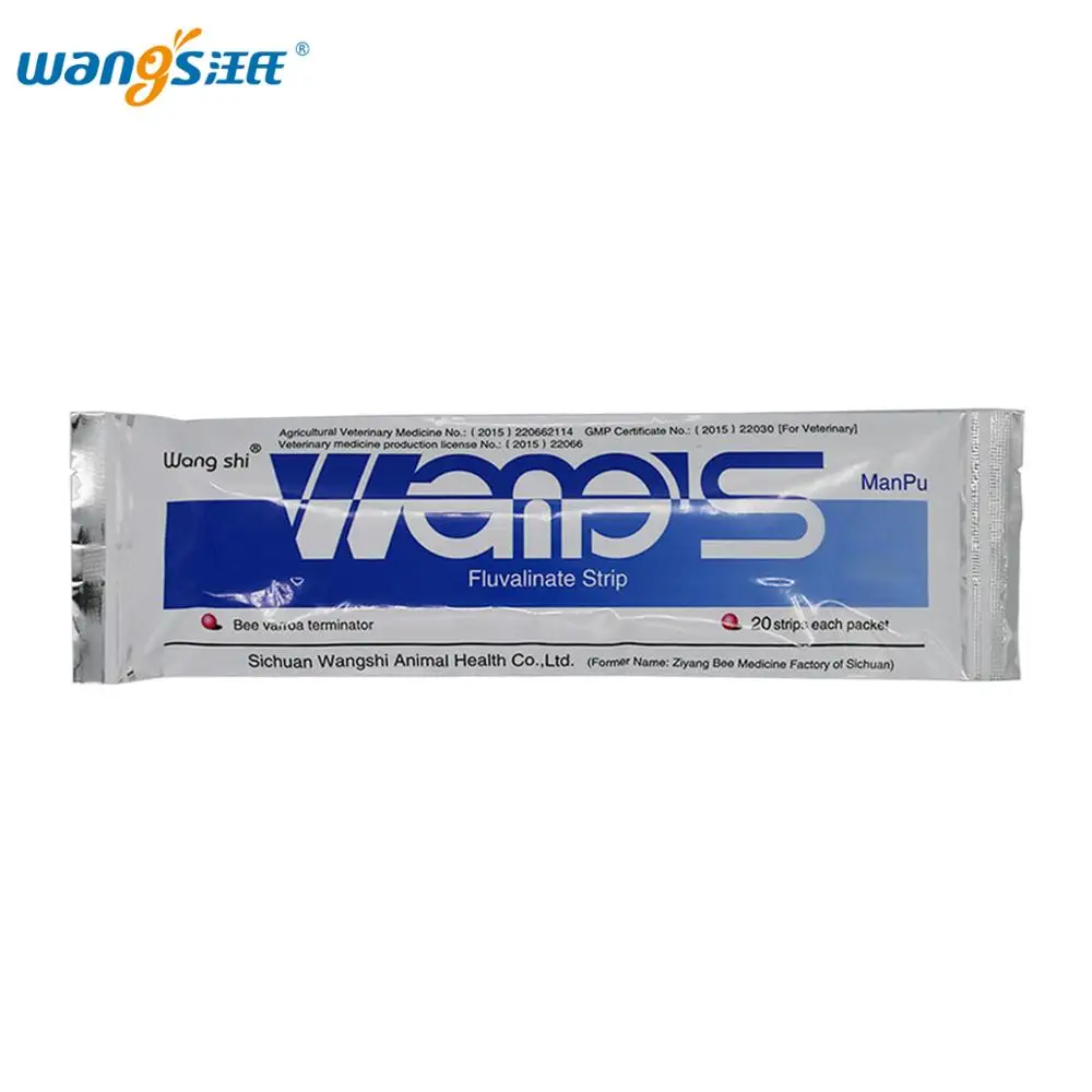 Wangshi Manpu 20 полосок флювалината полоски высокоактивная пчела варроа клеща убийца