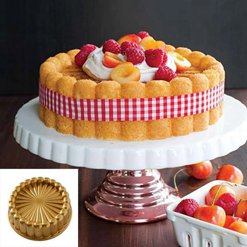 

2Pcs Cake Pan, Gold Thanksgiving Christmas Family Cake Mold Kitchen Accessories