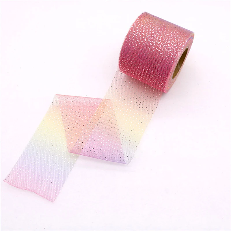 5 ярдов 60 мм цветная градиентная лента из органзы для творчества украшения