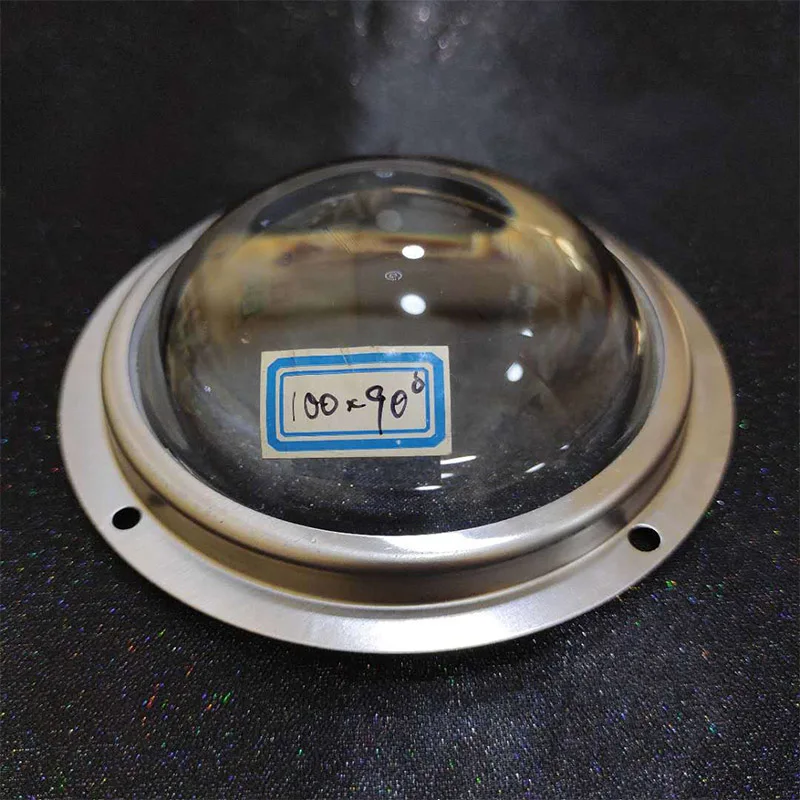 

100 мм светодиодные линзы, набор из трех частей, конденсаторная оптическая линза Cob, стекло, индивидуальная обработка осветительных аксессуаров