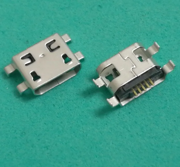 500 шт./лот разъем micro usb 5pin для lenovo A765E A820 LePAD B8000 IO B6000 tail sockect зарядный порт|Шлейфы
