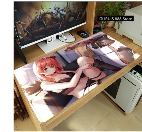 Игровой коврик для ноутбука Hololive VTuber Sakura Miko игровой мыши Настольный клавиатуры