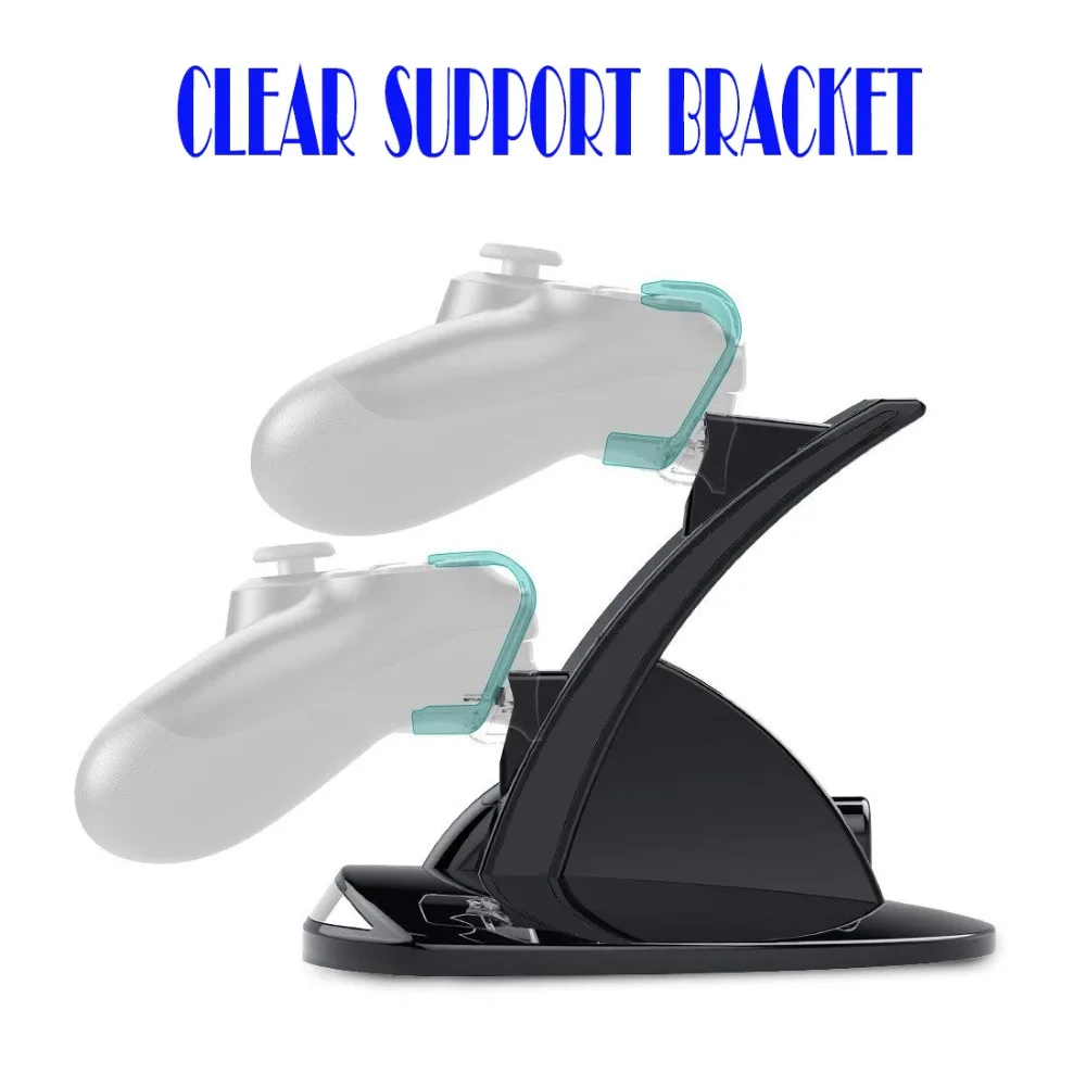 USB двойной контроллер Зарядное устройство для Sony PS4 геймпад Быстрая Зарядка