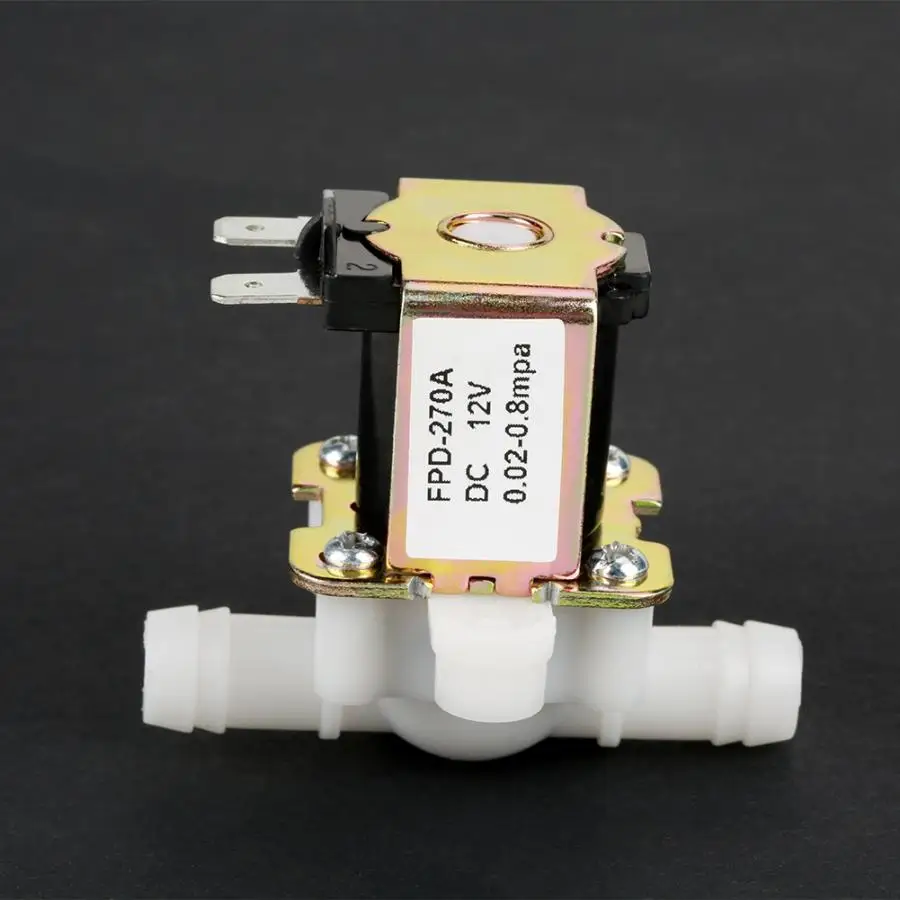 

Flush Valve DC12V OD12mm Electromagnetic Solenoid Valve Normally Closed Water Stream Switch MF