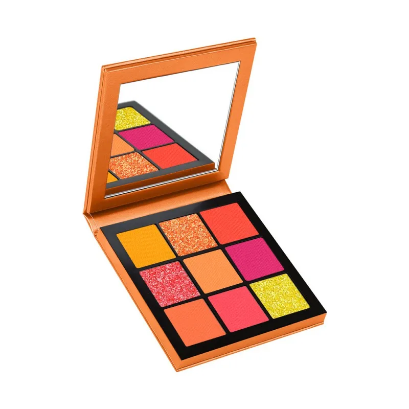 9 цветов светящиеся флуоресцентные блестки палитра теней для век мерцающие яркие