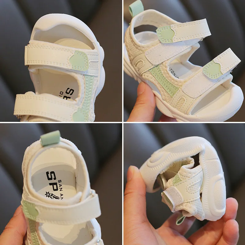 

KINE PANDA 1 2 3 4 Years Old Toddler Girl Boy Sandals Kids Summer Shoes Newborn Baby Shoes Soft Protect Toe Design