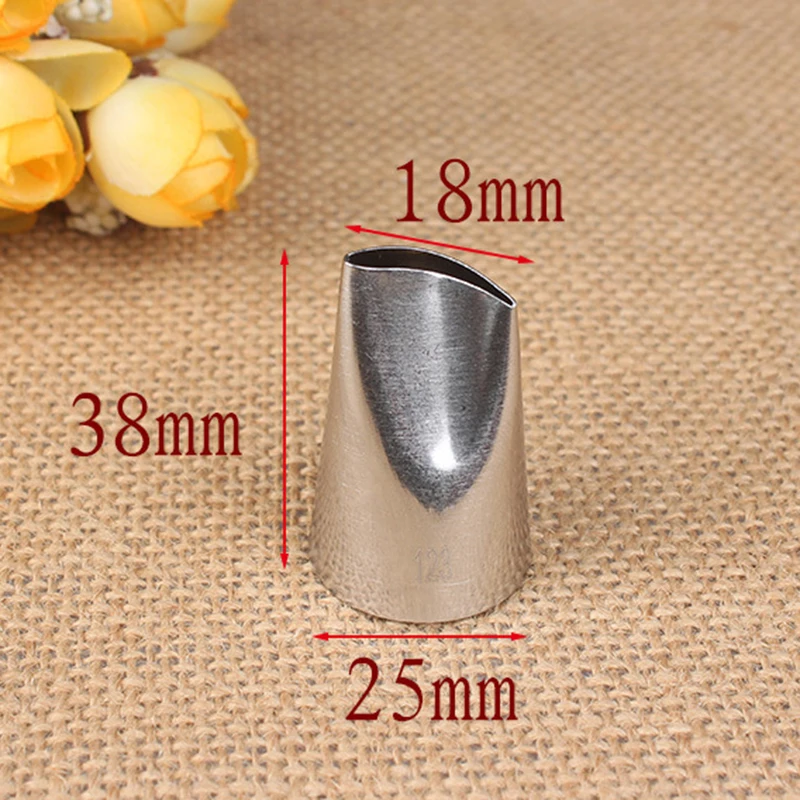 #123 Роза из нержавеющей стали лепестки DIY глазурь окантовки кекс торт