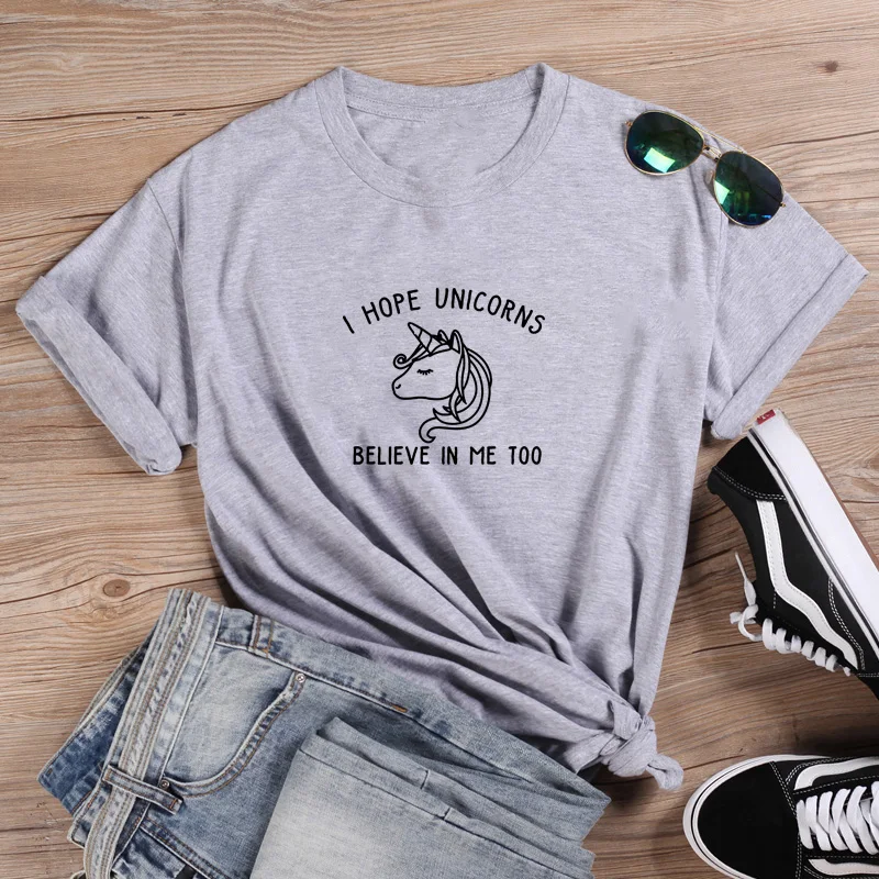 Believe In Me Too футболка хлопковая с коротким рукавом женский топ круглым вырезом