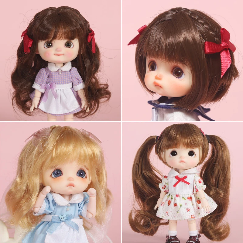 1/8 Bjd SD кукла парик мягкий мохер парик/высокая температура провод челка конский