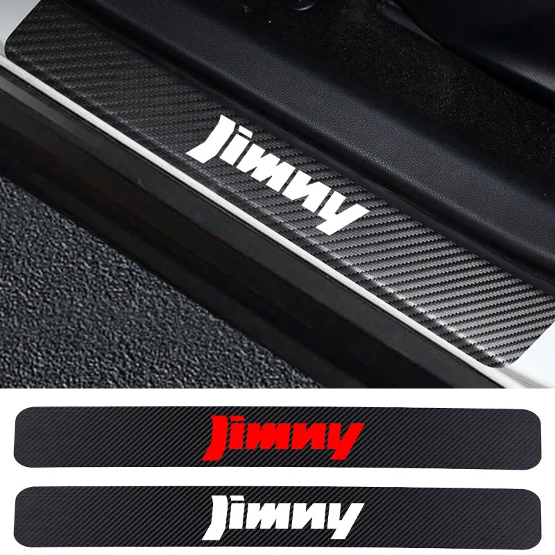 4 шт. автомобильные наклейки порог двери Виниловый протектор для Suzuki JIMNY