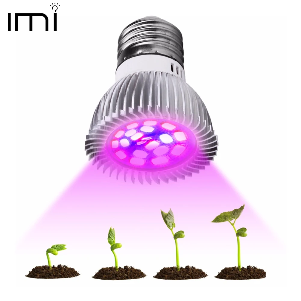 Полный спектр cfl светодиодный Grow светильник Лампада E27 E14 MR16 GU10 комнатное растение лампы цветущие растения Гидропоника Системы ИК УФ сад 110V 220V