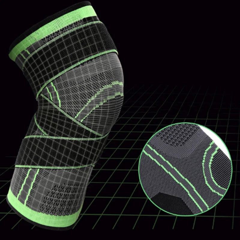 Спортивные наколенники унисекс противоскользящий нейлоновый вязаный бандаж на