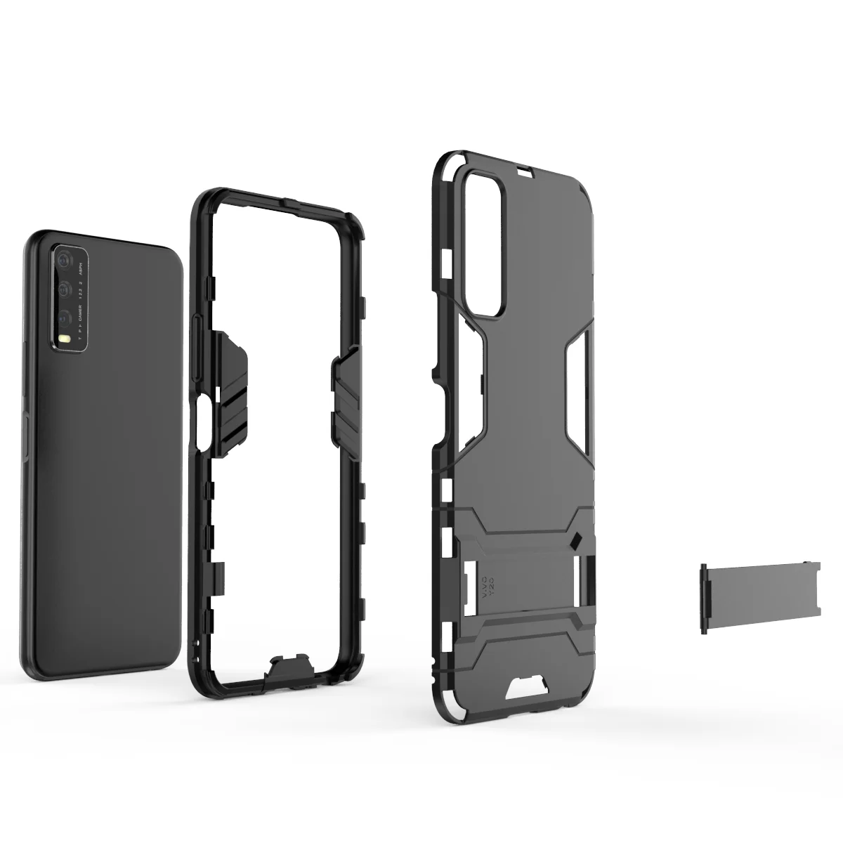 For Vivo Y20 Case Cover For Vivo Y20i Y51S Y30 Y50 Y70S TPU Bumper Robot Holder Stand Shockproof Armor Phone Case For Vivo Y20
