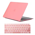 Чехол для ноутбука Apple Macbook Air1311 MacBook Pro 1315Macbook 12 дюймов матовый розовый защитный чехол + кожа для клавиатуры США