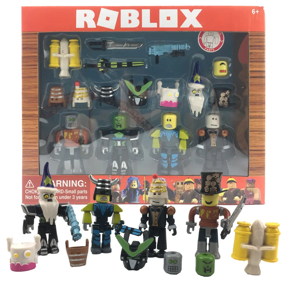 Фигурки героев ROBLOX с коробкой ПВХ Куклы-костюмы 7 см игрушки аниме модели фигурки