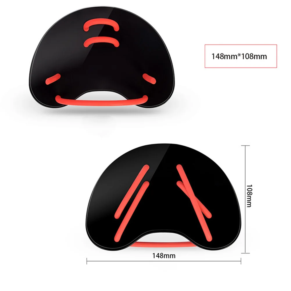 

1 pair of adult children swimming training paddles webbed gloves swimming paddles adjustable swimming training accessories #W