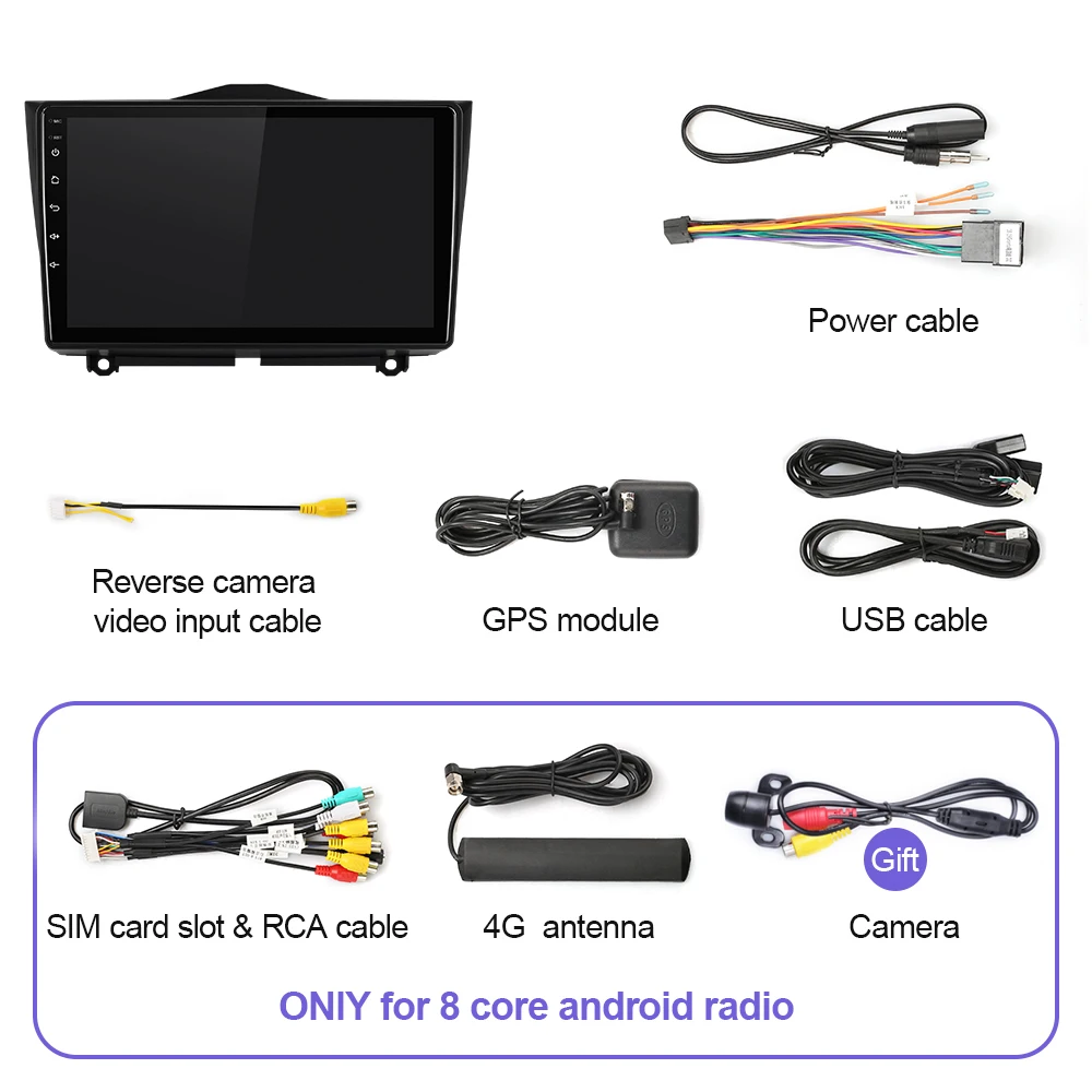 $75.89 Car Multimedia Player For LADA Granta 2018 2019 Android 10.0 Car Radio Stereo Navigation AutoRadio GPS Tape Recorder Carplay 4G