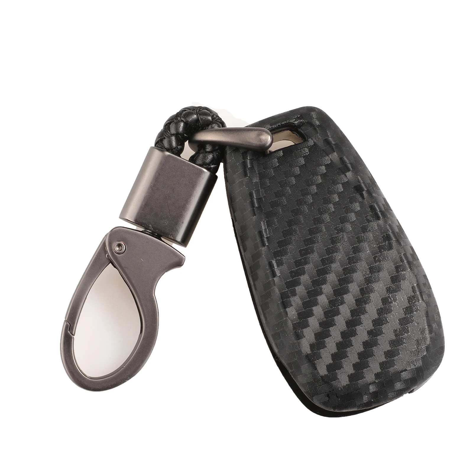 

kutery For Chevrolet Cruze Sonic Spark Trax Protection Carbon Fiber Silicone Flip Folding Remote Car Key Case Cover Replacement