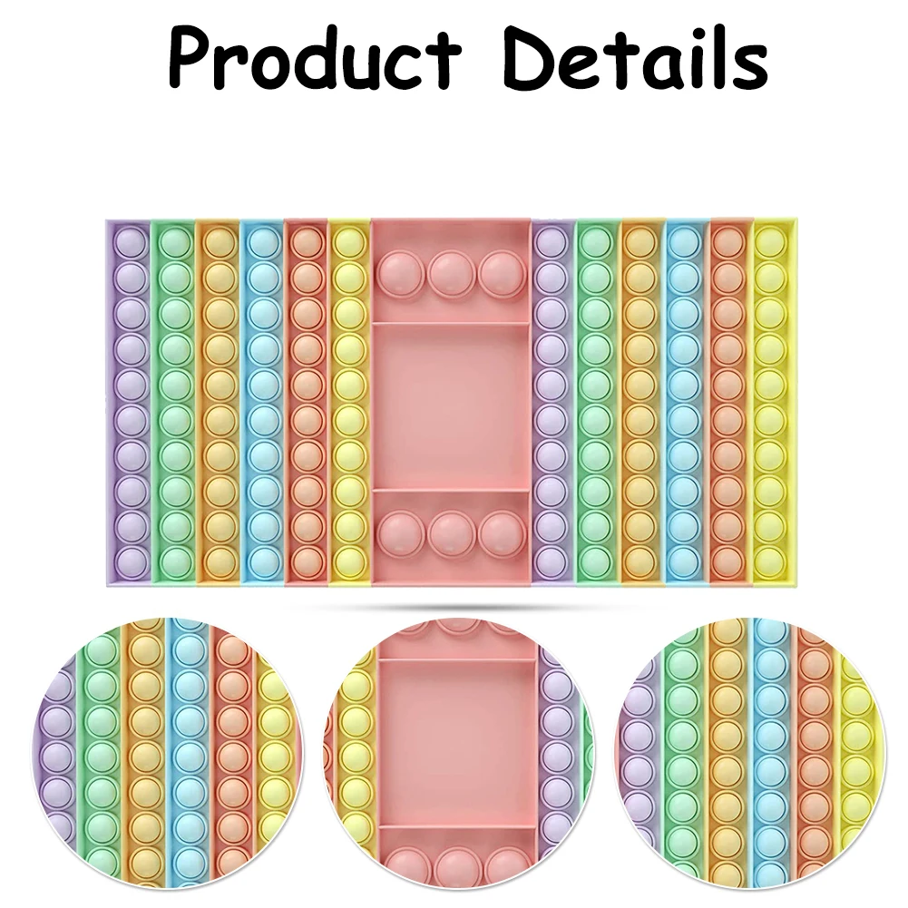 

Bubble Antistress Toys Adult Children Sensory Toy Relieve Silicone Chessboard Adults Autism Push Bubble Adult Anti-Stress