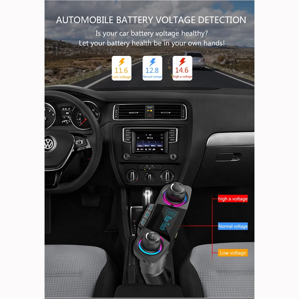 Bluetooth автомобильный комплект беспроводной FM передатчик гарнитура MP3 плеер с