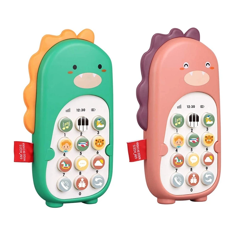 Детские Образовательные игрушечные мобильные телефоны для динозавр Танцы