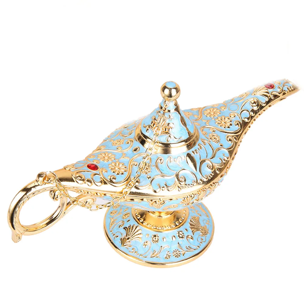 Zinc Alloy Aladdin Lamp Decor Wishing Tea Oil Pot Fairy Tale Craft Gift | Дом и сад