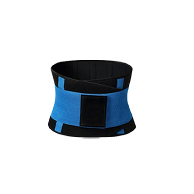 

Adjustable Waist Back Support Waist Trainer Trimmer Belt Sweat Utility Blue Belt for Sport Gym FitnessTummy Slim Belts