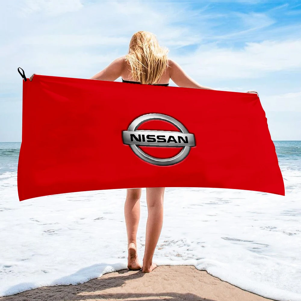Автомобильное банное полотенце из микрофибры NISSANes пляжное женская шелковая