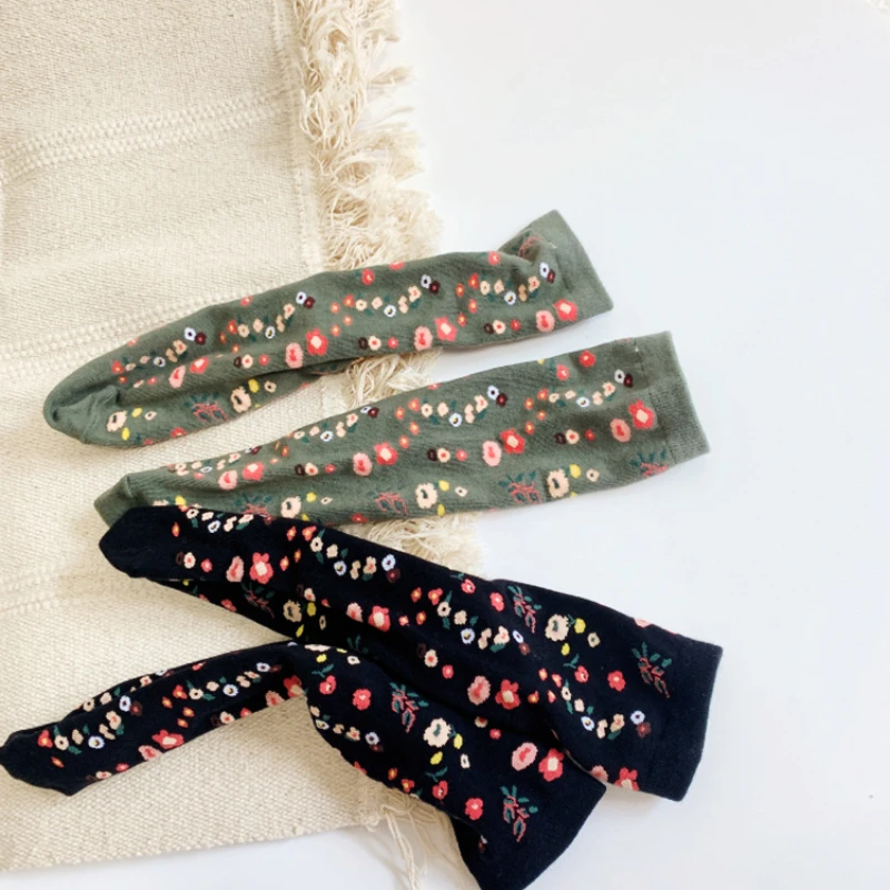 

New Spanish Classic Baby Socks Cartoon Flower Kids Girls Socks 2-12Years Children Cotton Socks