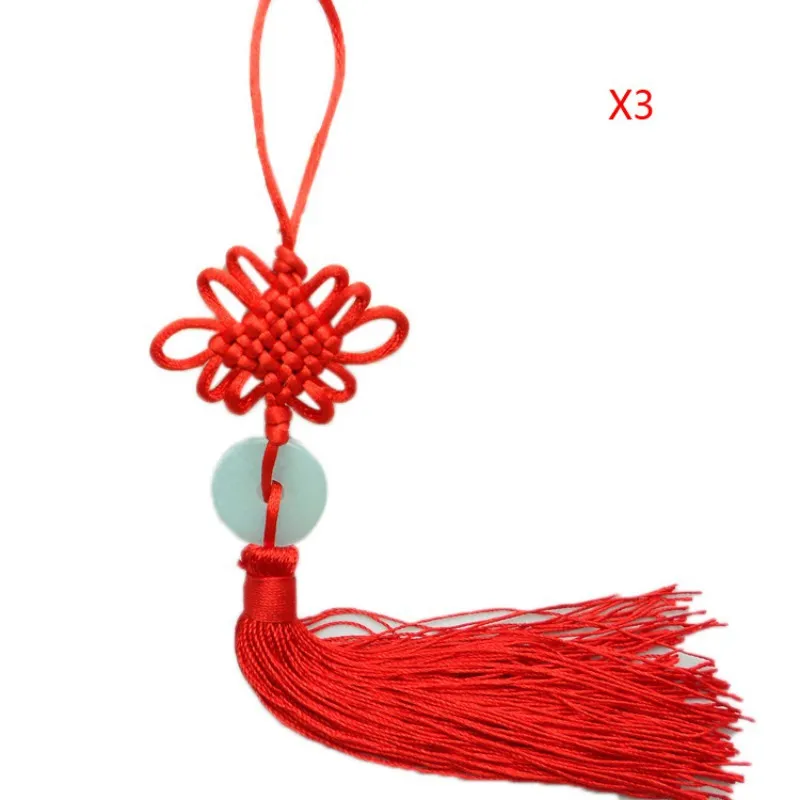 Небольшой нефритовый кусок китайские узлы кисточка декоративно прикладное