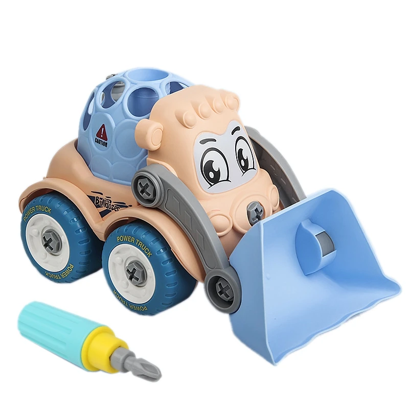 

Разборные игрушки, строительный грузовик, мультяшный автомобиль, игрушка для сборки автомобиля, инженерный обучающий Обучающий набор «сде...