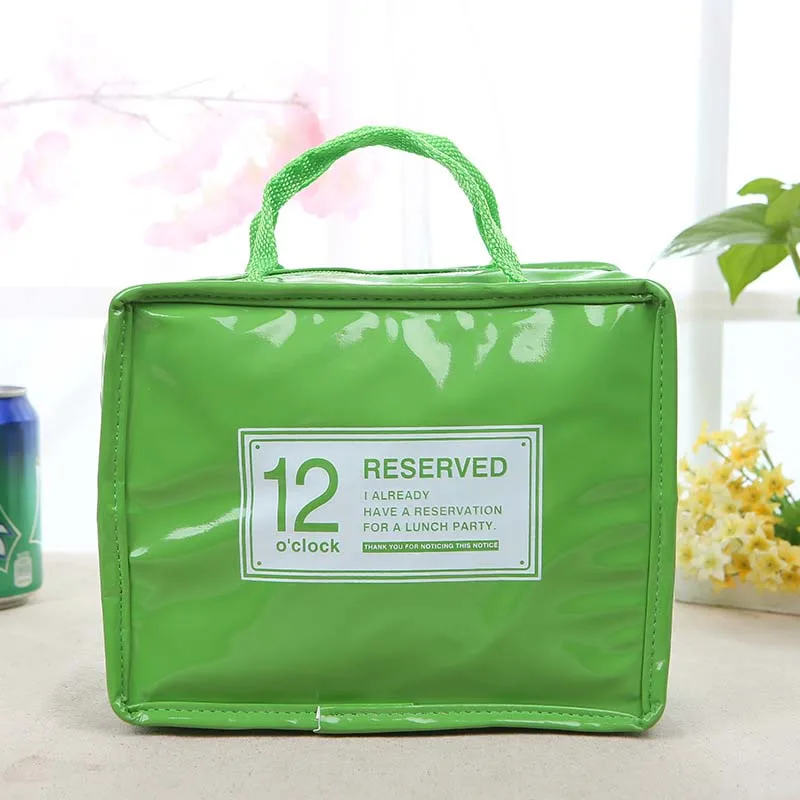 Green Size S Сумка для ланча из искусственной кожи, пакет для льда, термо сумка для детской бутылочки для женщин, Детские ланчбэги, сумка-холодильник изоляция коробочки для обеда, сумка - Цвет: Green Size S