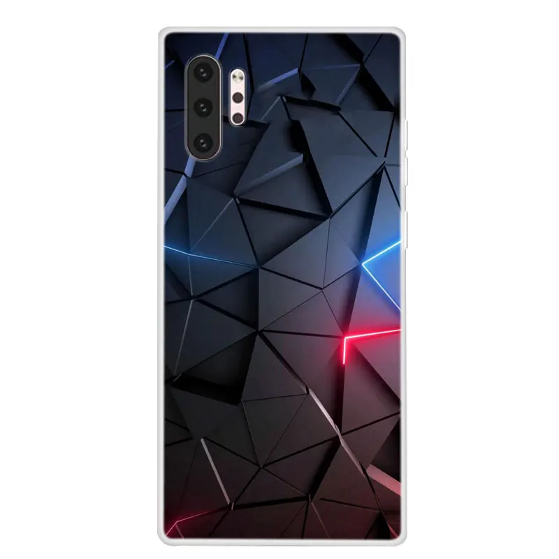 Для Galaxy Note 10 чехол samsung силиконовый ТПУ Мягкая задняя крышка для телефона Plus Note10