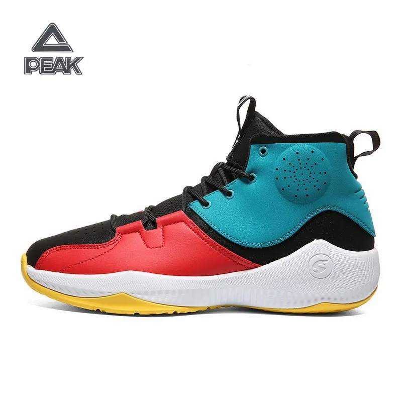 Peak basketball shoes 2019 winter new outdoor cement ground wear-resistant and anti-skid practical high top sports shoes