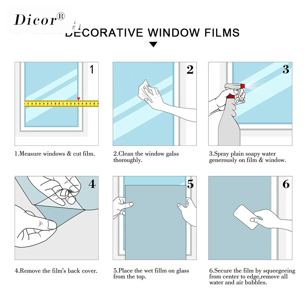 Винтажная стеклянная пленка с мраморным узором DICOR декоративная цветная оконная