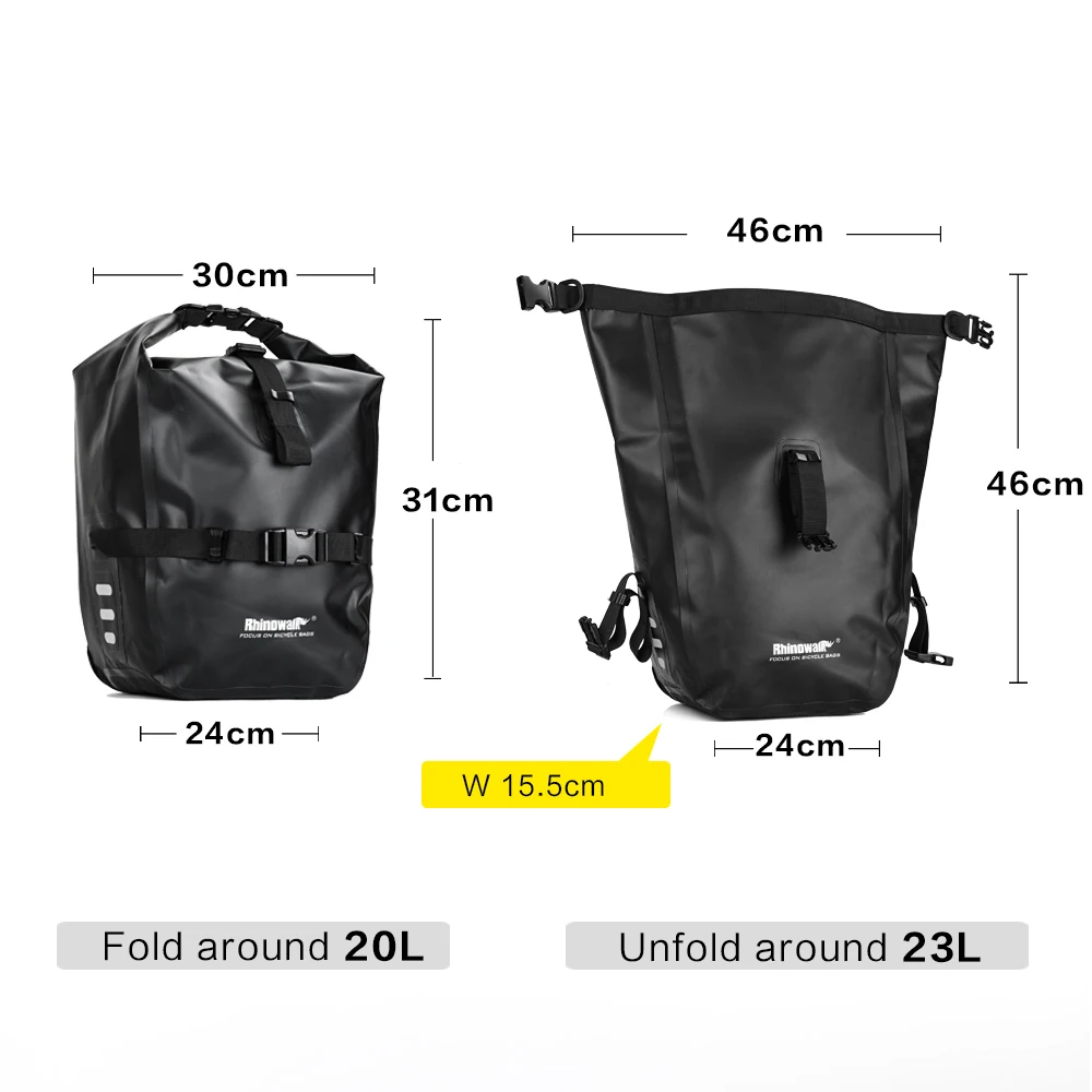 Rhinowalk 20L сумка для велосипеда Аксессуары водонепроницаемая Портативная