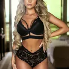 Прозрачный Женский экзотический комплект нижнего белья, Женский ажурный сексуальный бандажный корсет, нижнее белье, женское белье, порно, комбинация, одежда для сна 18 +