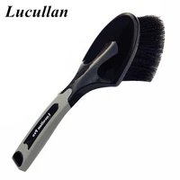 lucullan super soft hair brushes short handle wheeltire brush special design triangle head to clean rims spokes%c2%a0narrow place