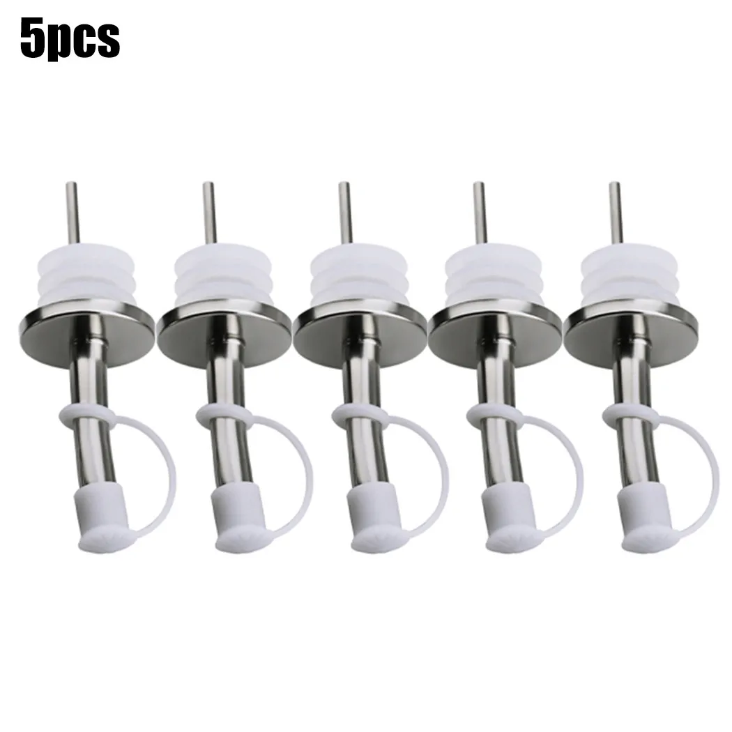 

5* Stainless Steel Wine Bottle Stopper Olive Oil Stopper Bottle Pourer Dispenser Spout * 100% Brand New And High Quality.