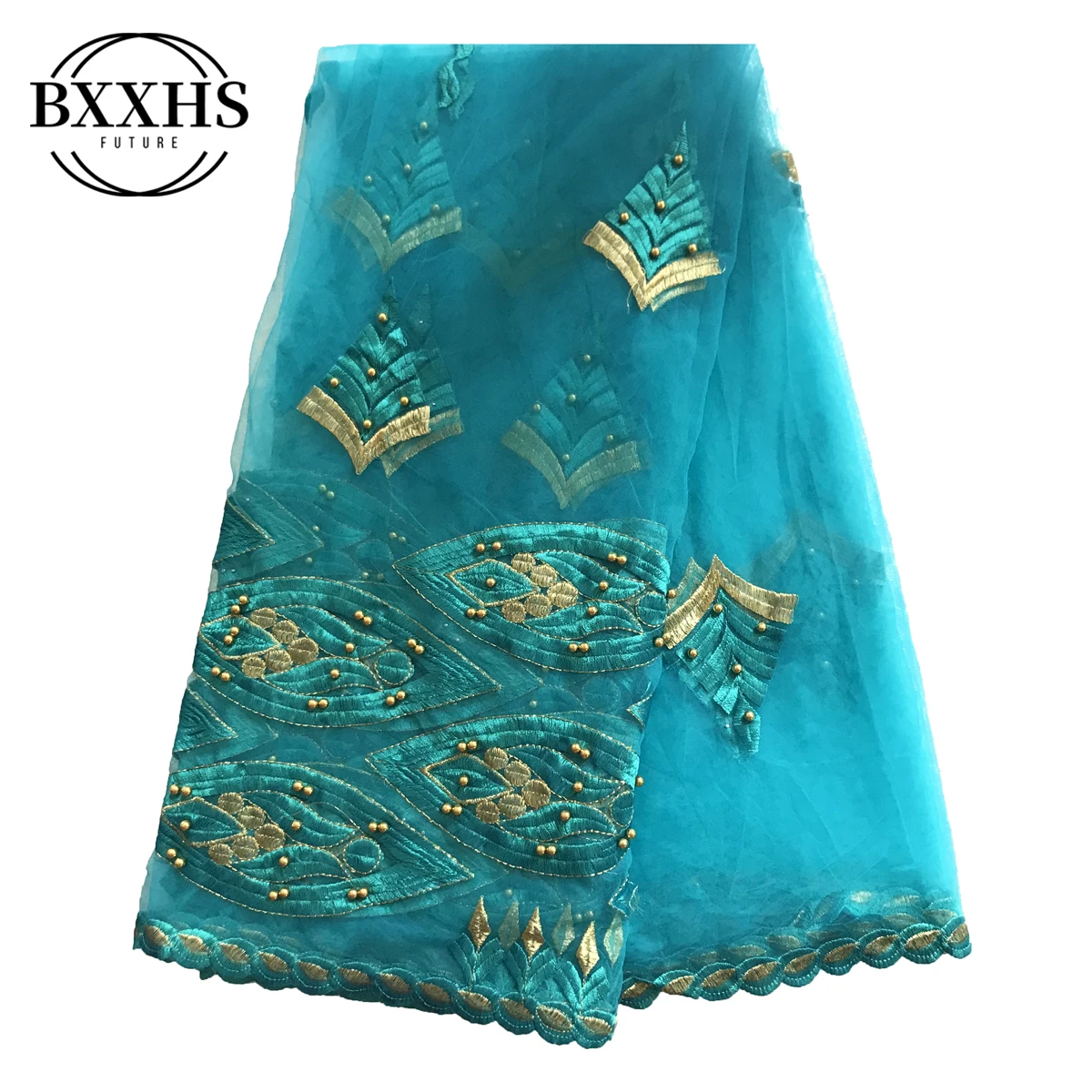 Новый дизайн шарф из тюли вышивка длинный белый тюль материал 2019 новый