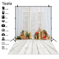 yeele kitchen vegetables white wood floor curtain baby portrait backdrop vinyl photography background for photo studio photozone