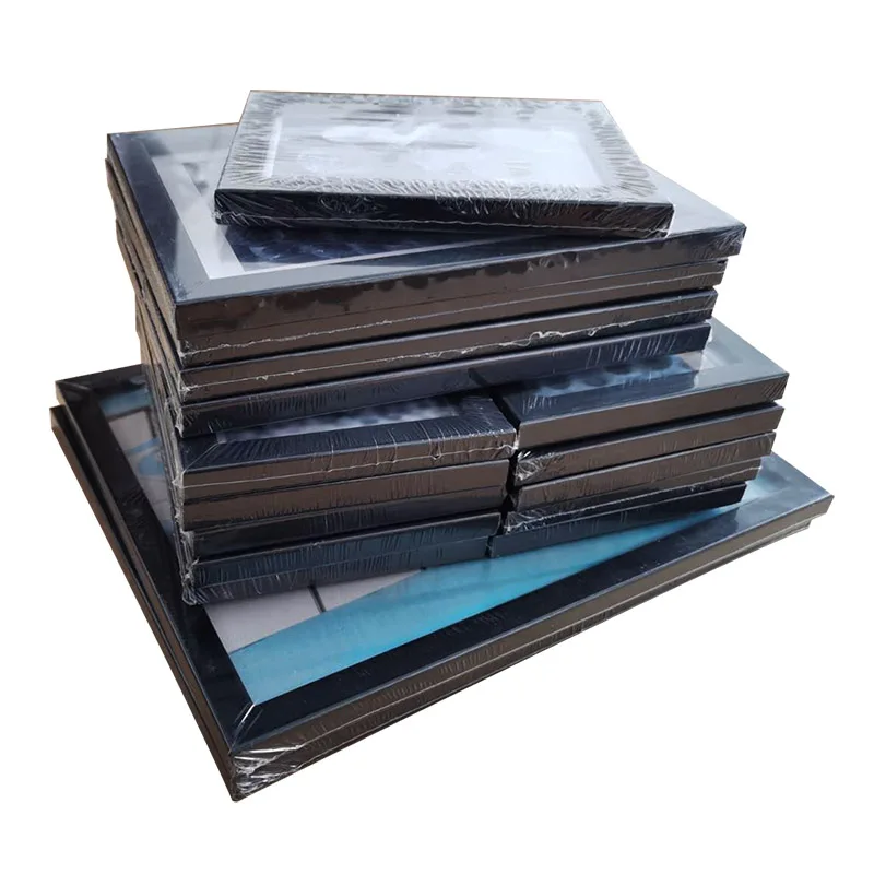 Pаспродажа Деревянные фоторамки для подвешивания на стену, 18 шт./компл., настенные фоторамки с картинами, Классическая деревянная рамка для украшения д...