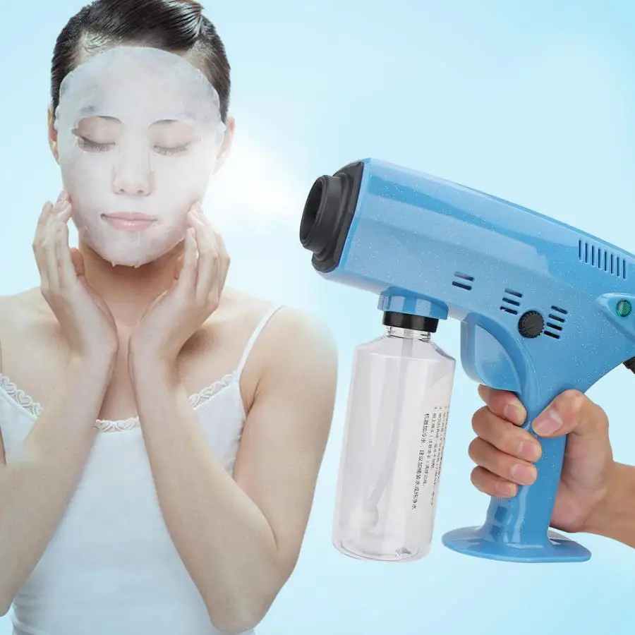 Распылитель для вьющихся волос нано синий светильник ухода за