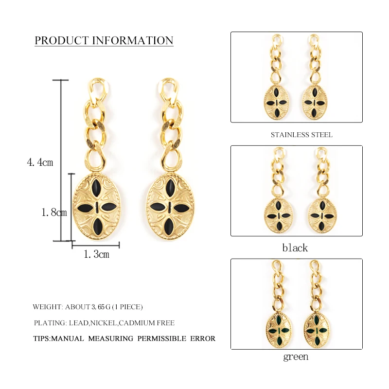 Женские длинные серьги-подвески винтажные из нержавеющей стали | Украшения и