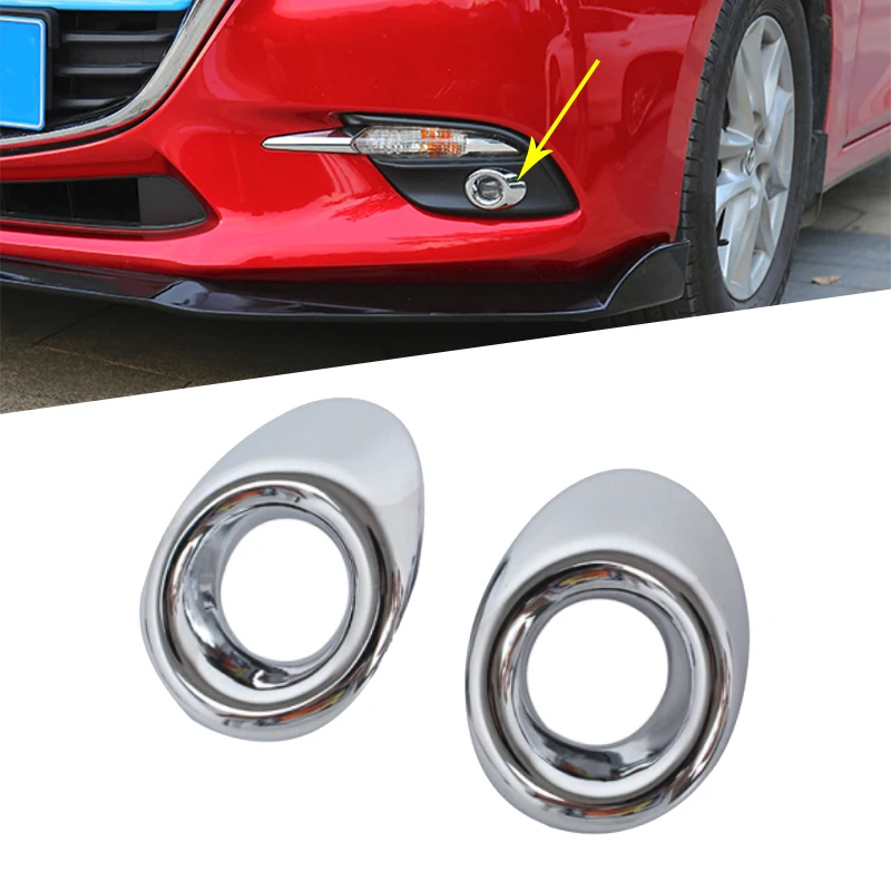 Внешние аксессуары для Mazda 3 M3 Axela 2017 2018 ABS хромированный передний противотуманный