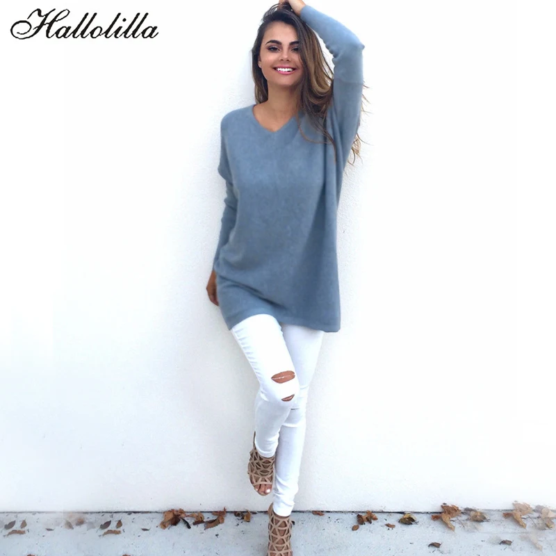 Осенние Теплые Джемперы женский свитер Женский пуловер Женская Повседневная