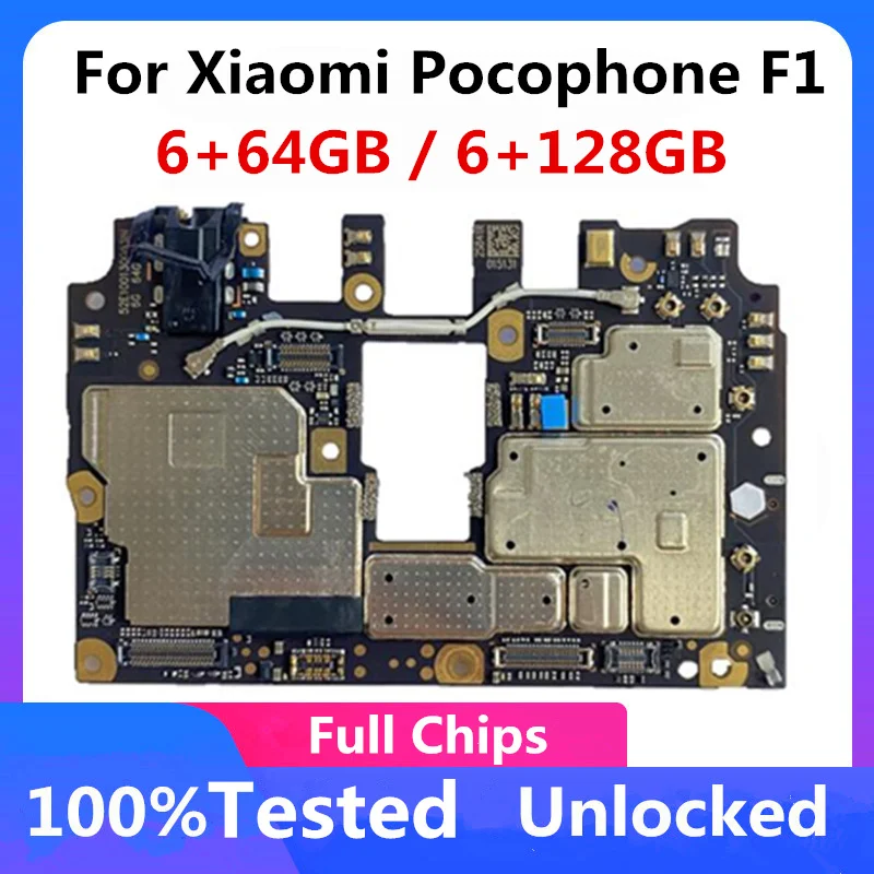 Глобальная версия для Xiaomi Pocophone F1 материнская плата оригинальный разблокирована
