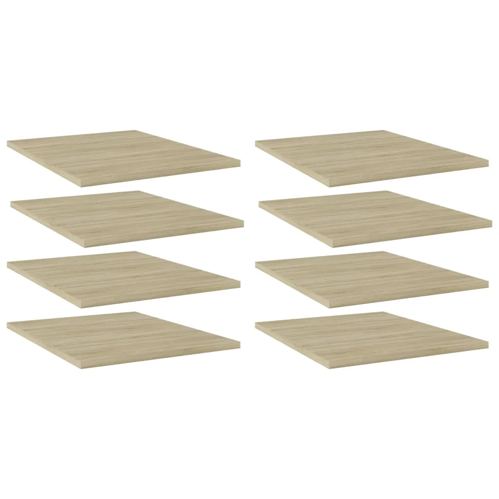 

Bookshelf Boards 8 pcs Sonoma Oak 15.7"x19.7"x0.6" Chipboard